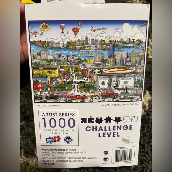 NIB MIAMI... ARTISTICALLY IN THE 305 1000pc Puzzle - Picture 1 of 3